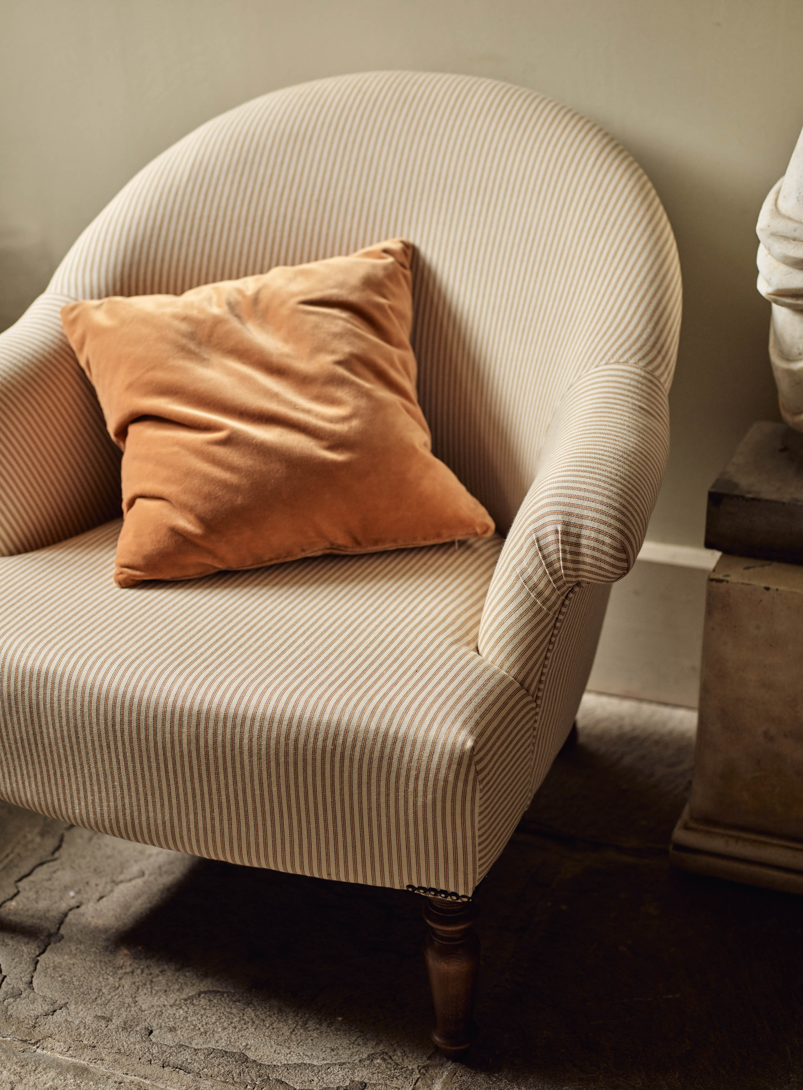 Fauteuil Clandon, coton parchemin