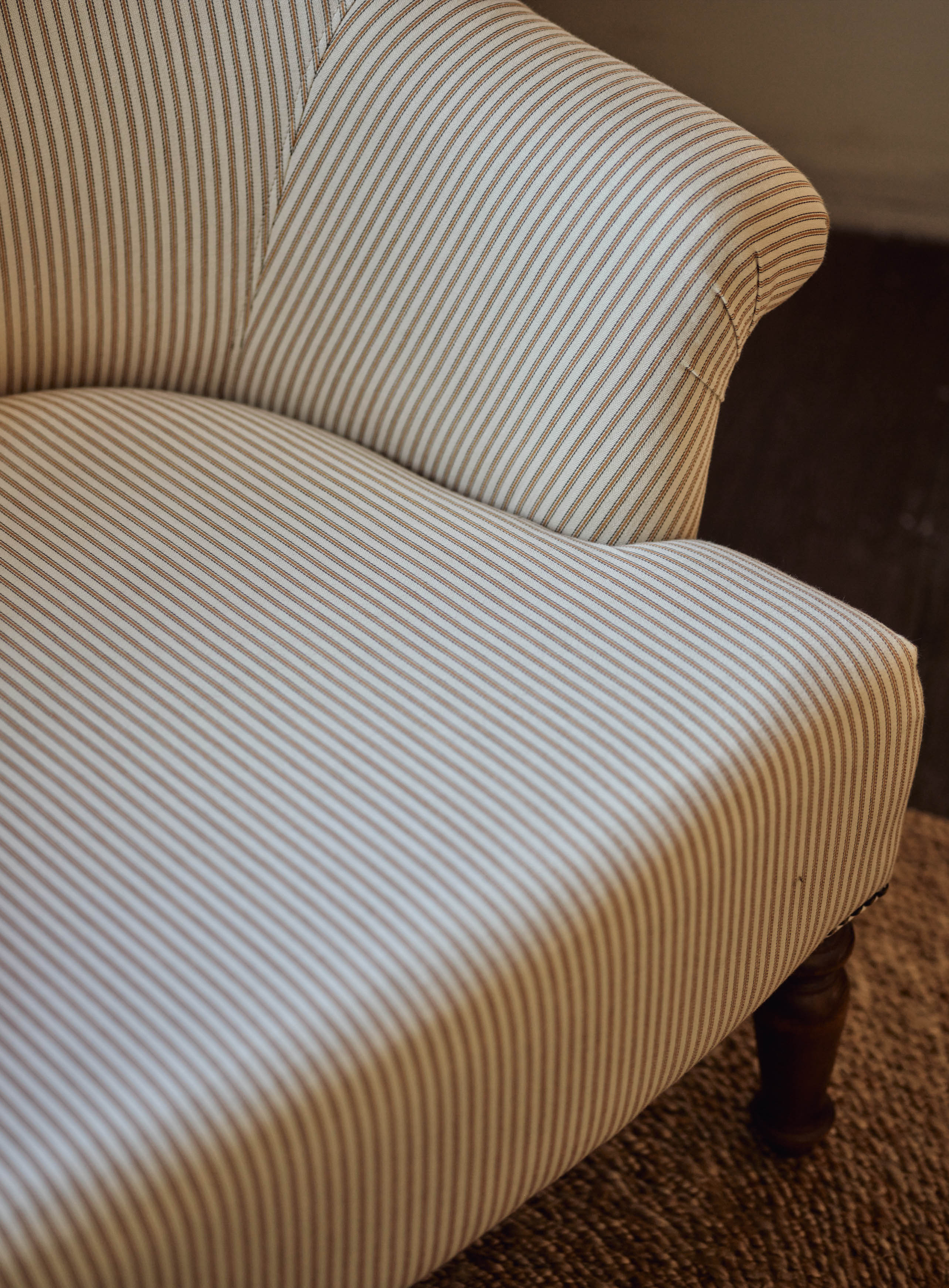 Fauteuil Clandon, coton doux sauge