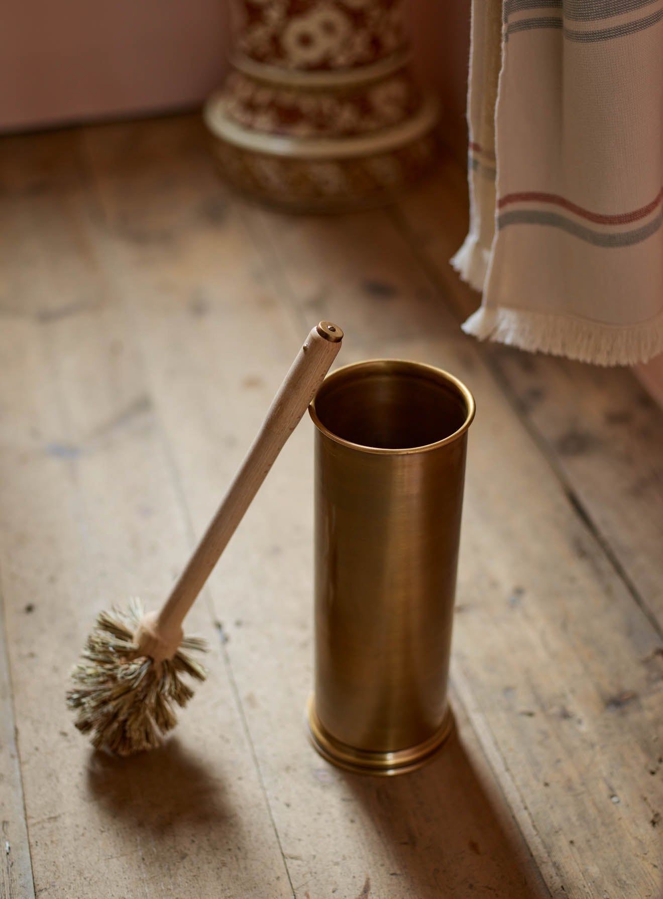 Porte-brosse de toilette Bilton, laiton antique