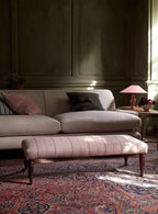 Repose-pieds Edmund, grand, coton sauge doux