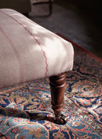 Repose-pieds Edmund, grand, coton sauge doux
