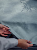 Nappe en lin, bleue