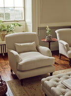 Fauteuil Abington, coton doux sauge