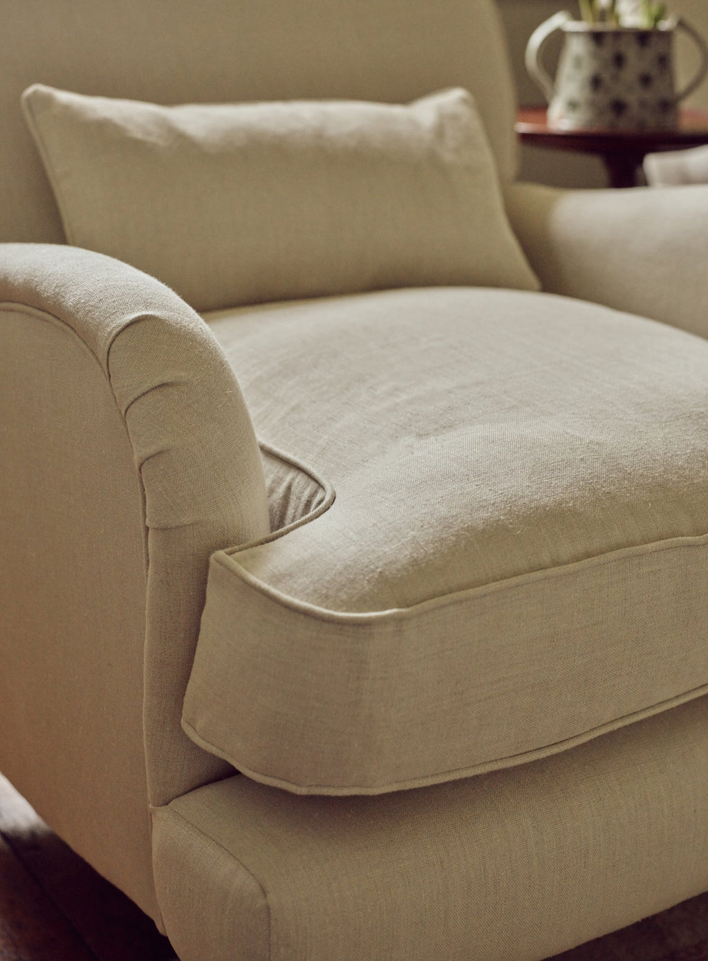 Fauteuil Abington, coton doux sauge