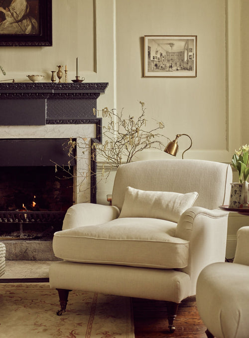 Fauteuil Abington, coton doux sauge
