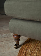 Fauteuil Remy, rayure ocre Heritage