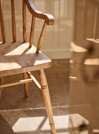 Chaise Turner en chêne sculpté