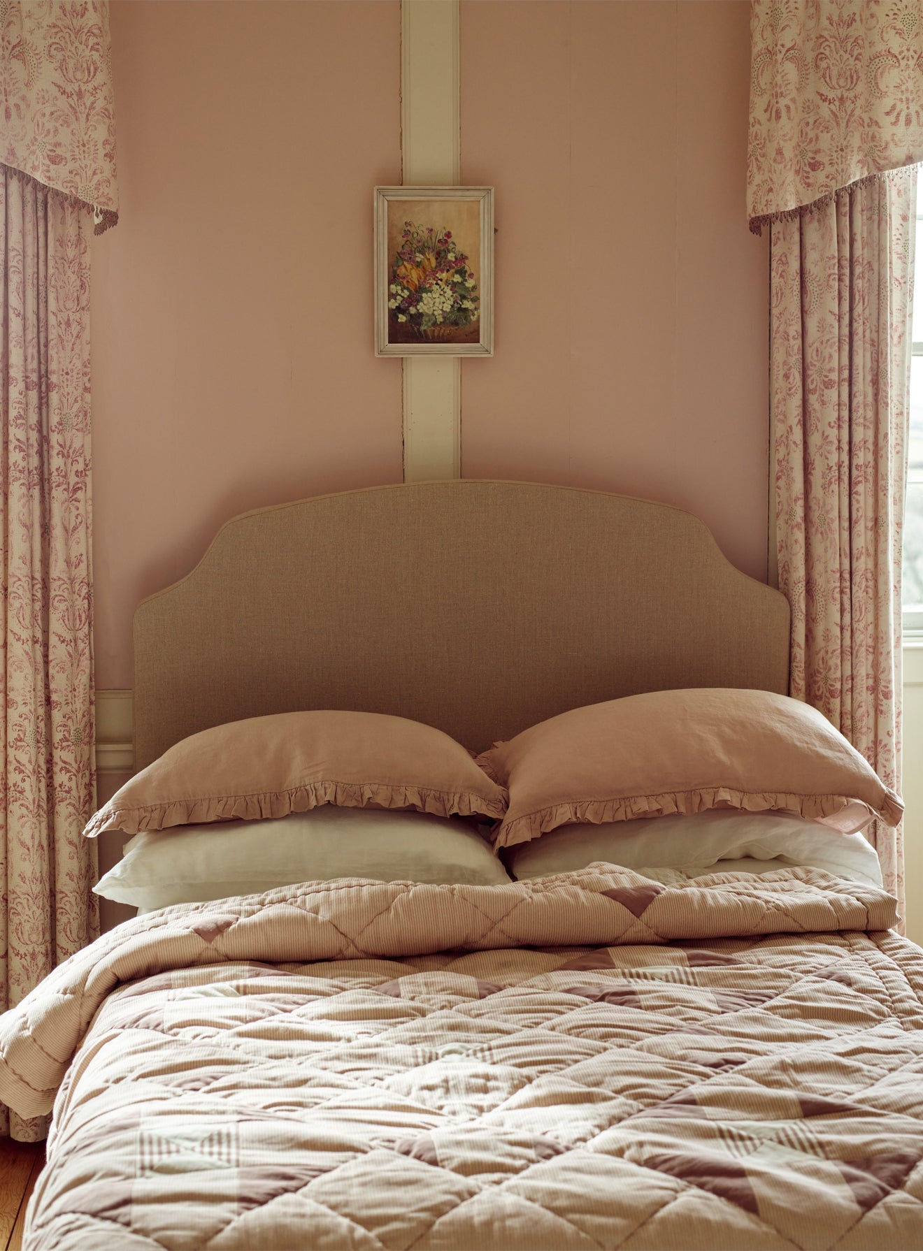 Lit Sloane, motif taupe à rayures Heritage