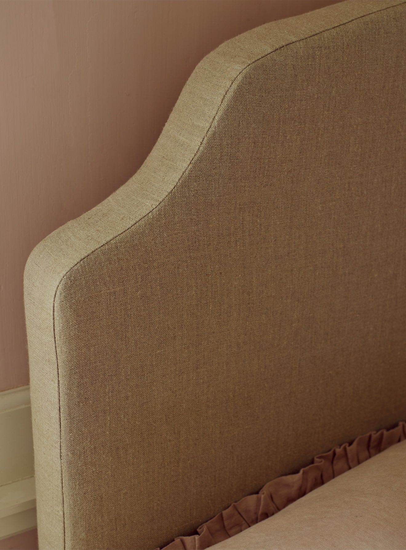 Lit Sloane, motif taupe à rayures Heritage