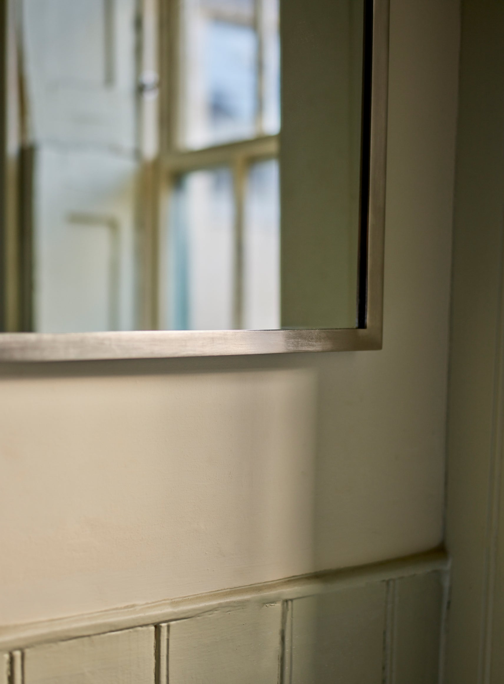 Miroir rectangulaire Aster, nickel mat