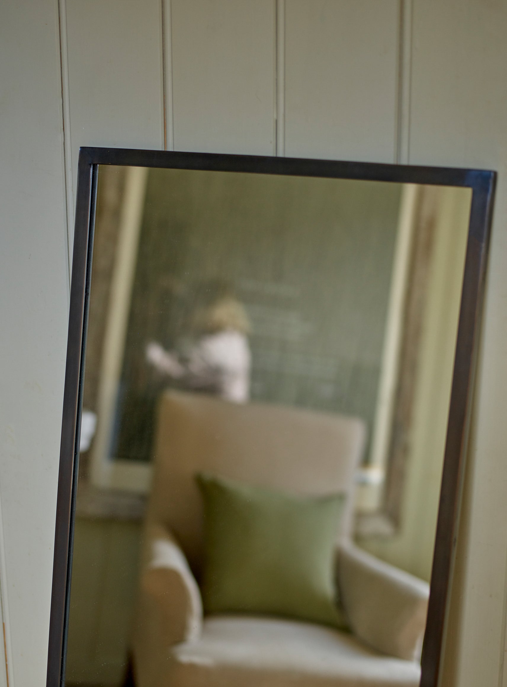 Miroir rectangulaire Aster, laiton noirci