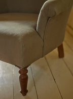 Fauteuil Clandon, lin rouille