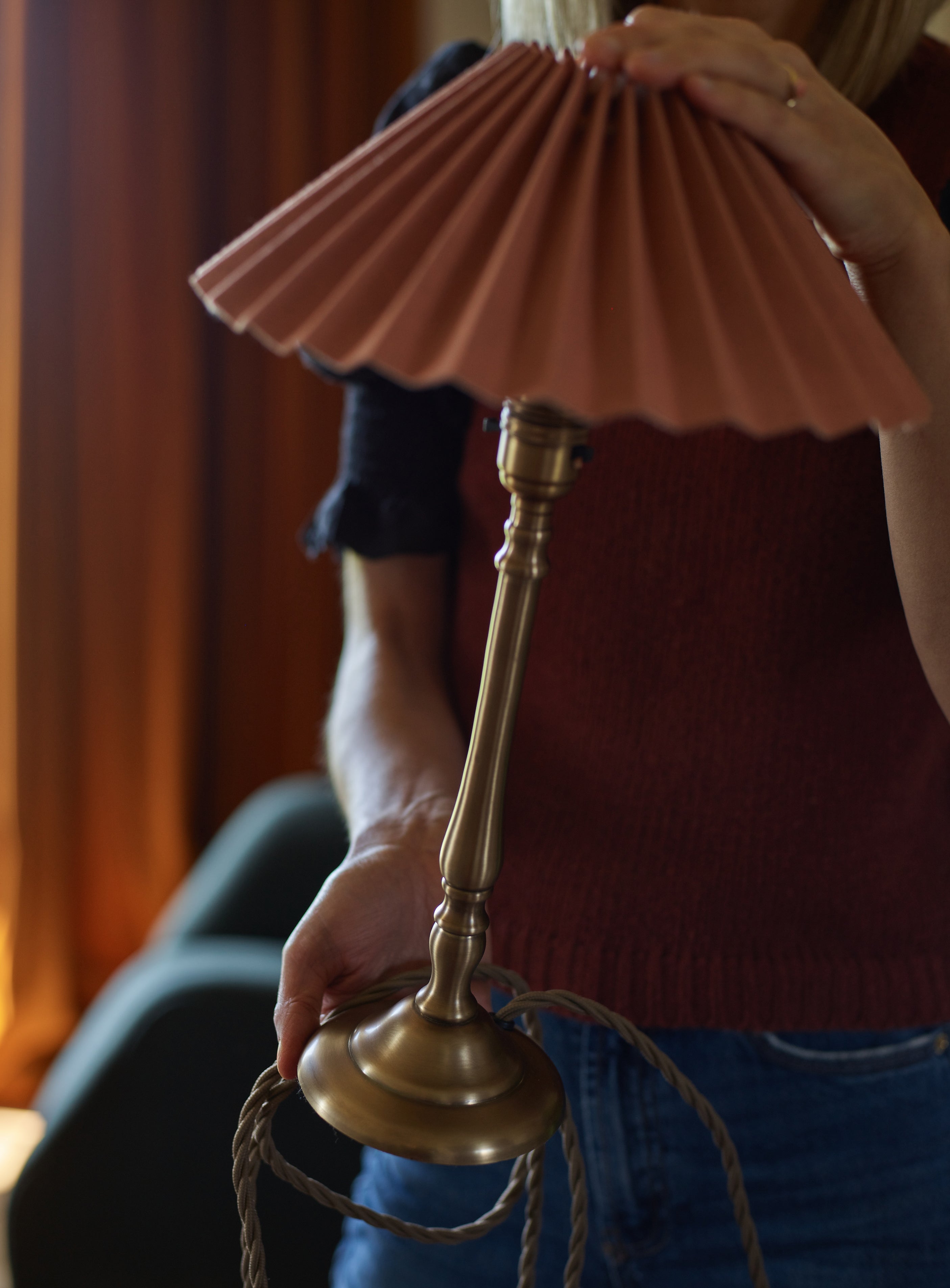Lampe de table en laiton Barnaby