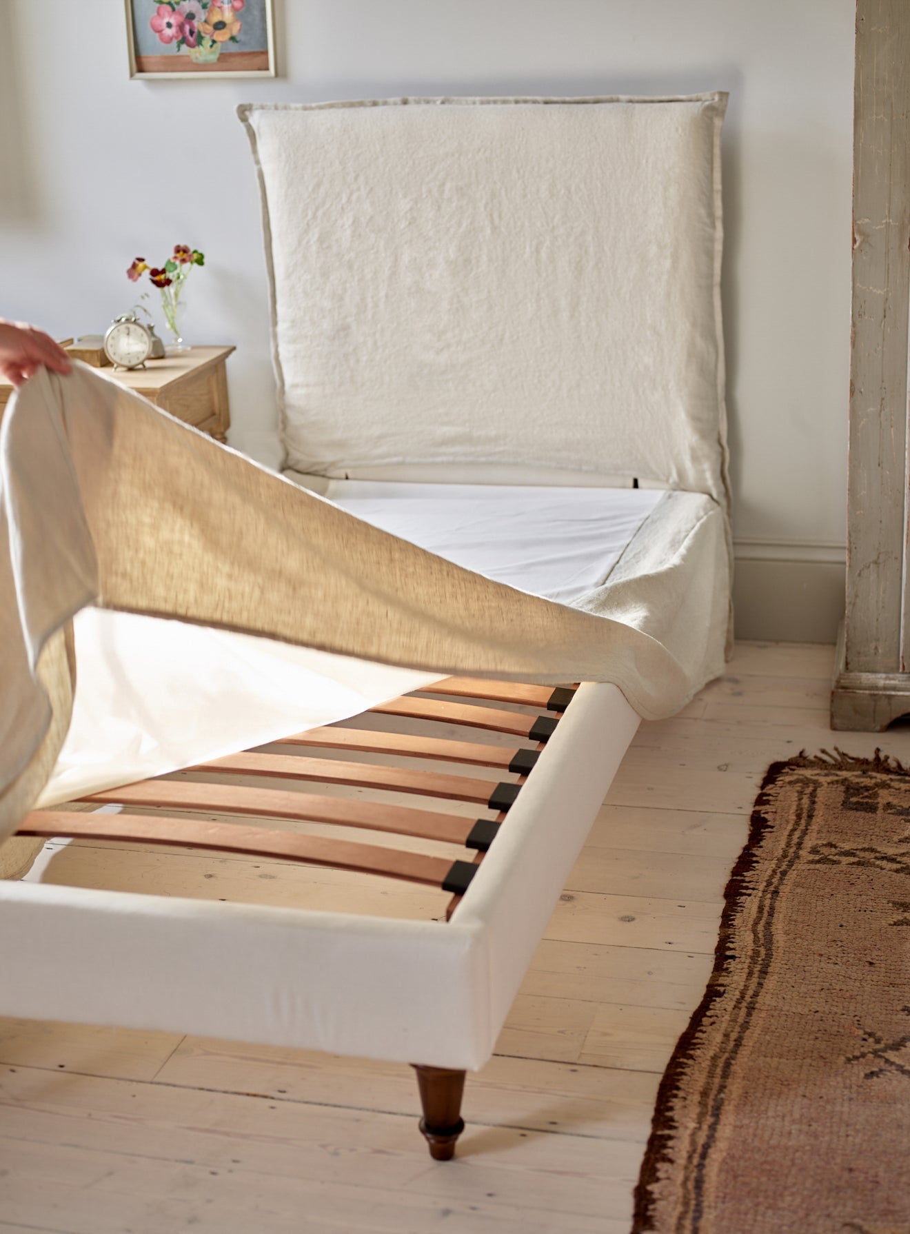 Lit Mila, rayures rouges Heritage