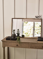 Miroir rectangulaire Aster, laiton antique