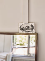 Miroir rectangulaire Aster, laiton antique