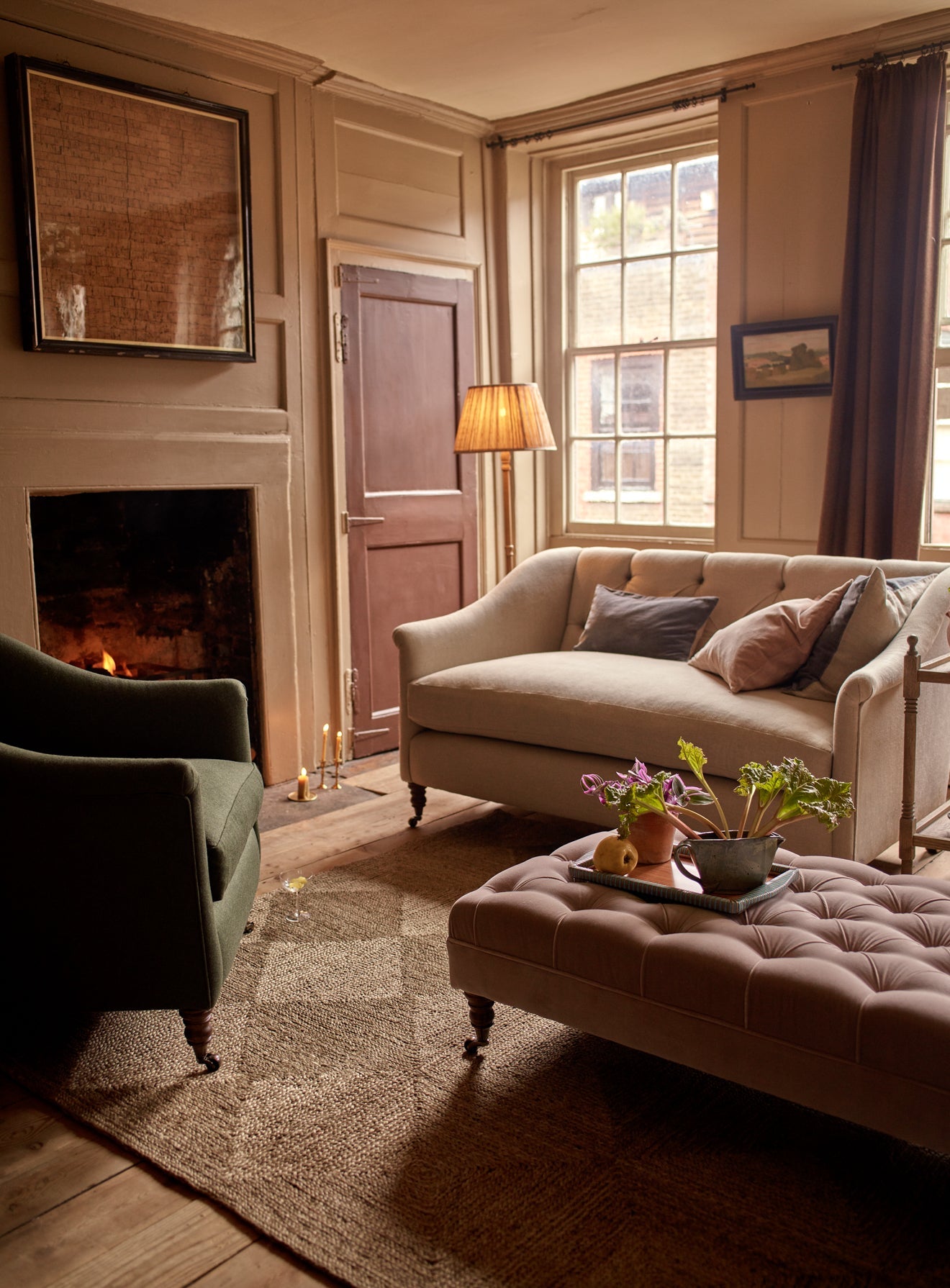 Canapé Elbert, Heritage Ochre Stripe