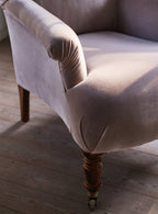 Fauteuil Finley, velours Clover