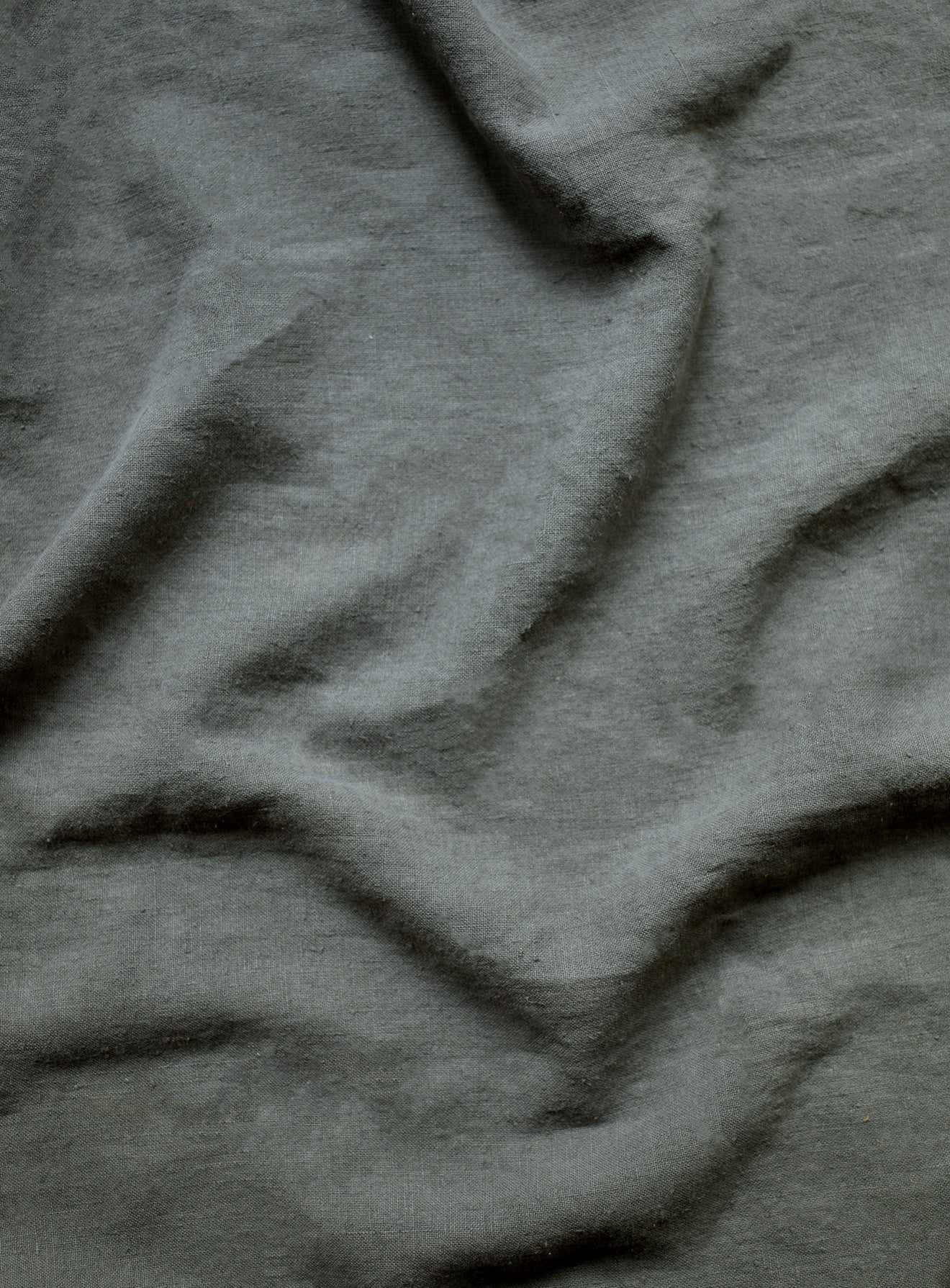 Repose-pieds Edmund, grand, lin gris plomb