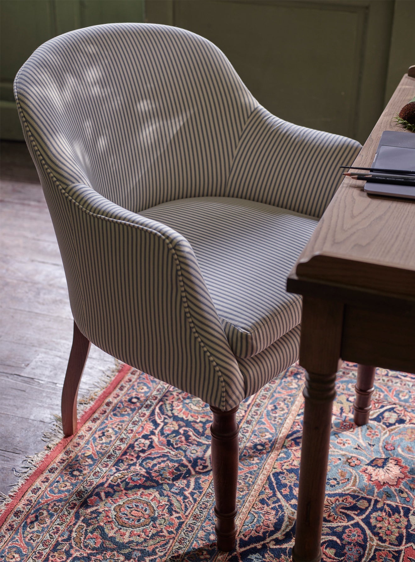 Chaise de bibliothèque Bennett, en coton paille