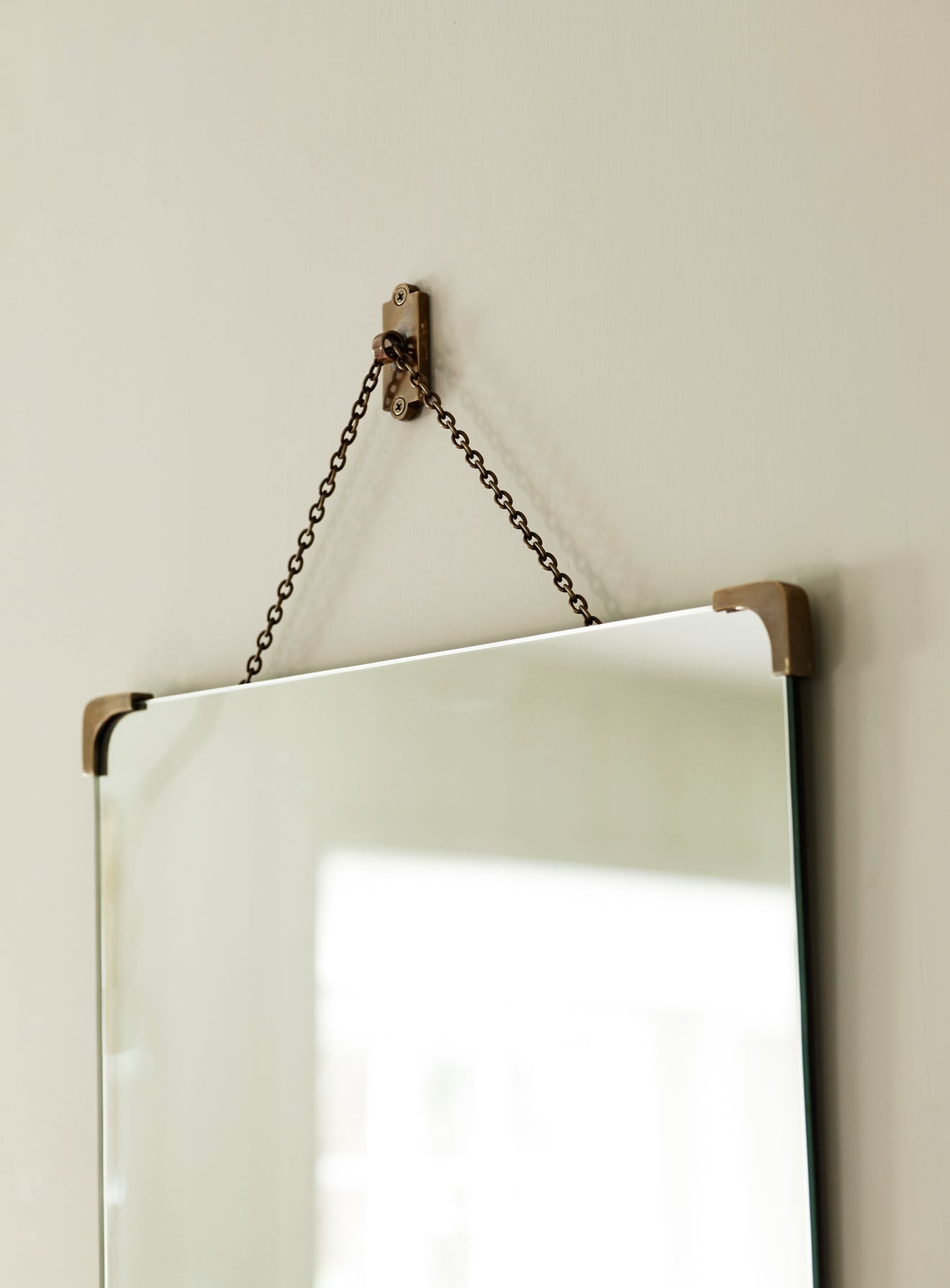 Miroir de salle de bain Bilton, laiton antique