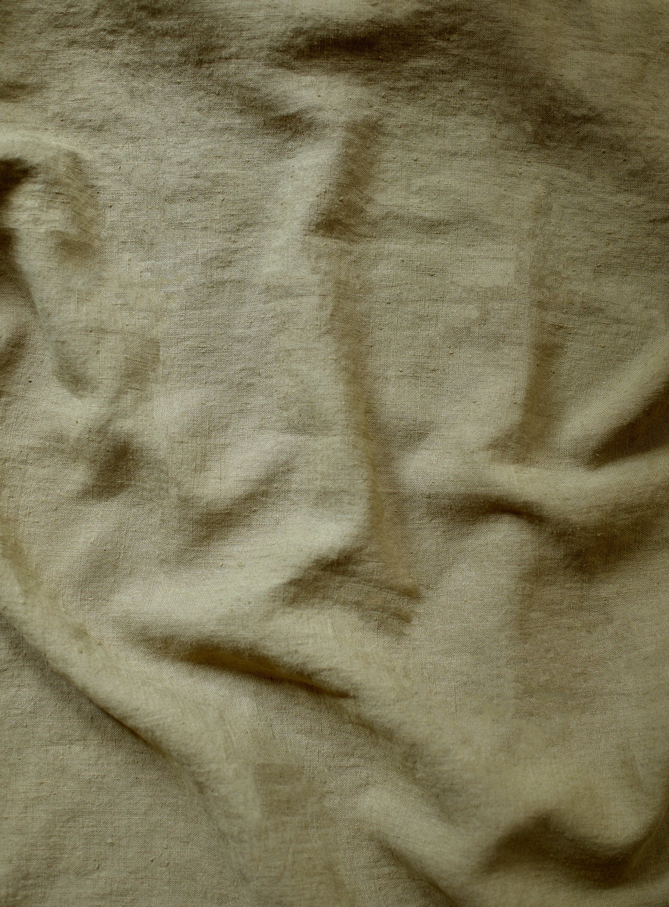 Repose-pieds Edmund, grand, lin olive