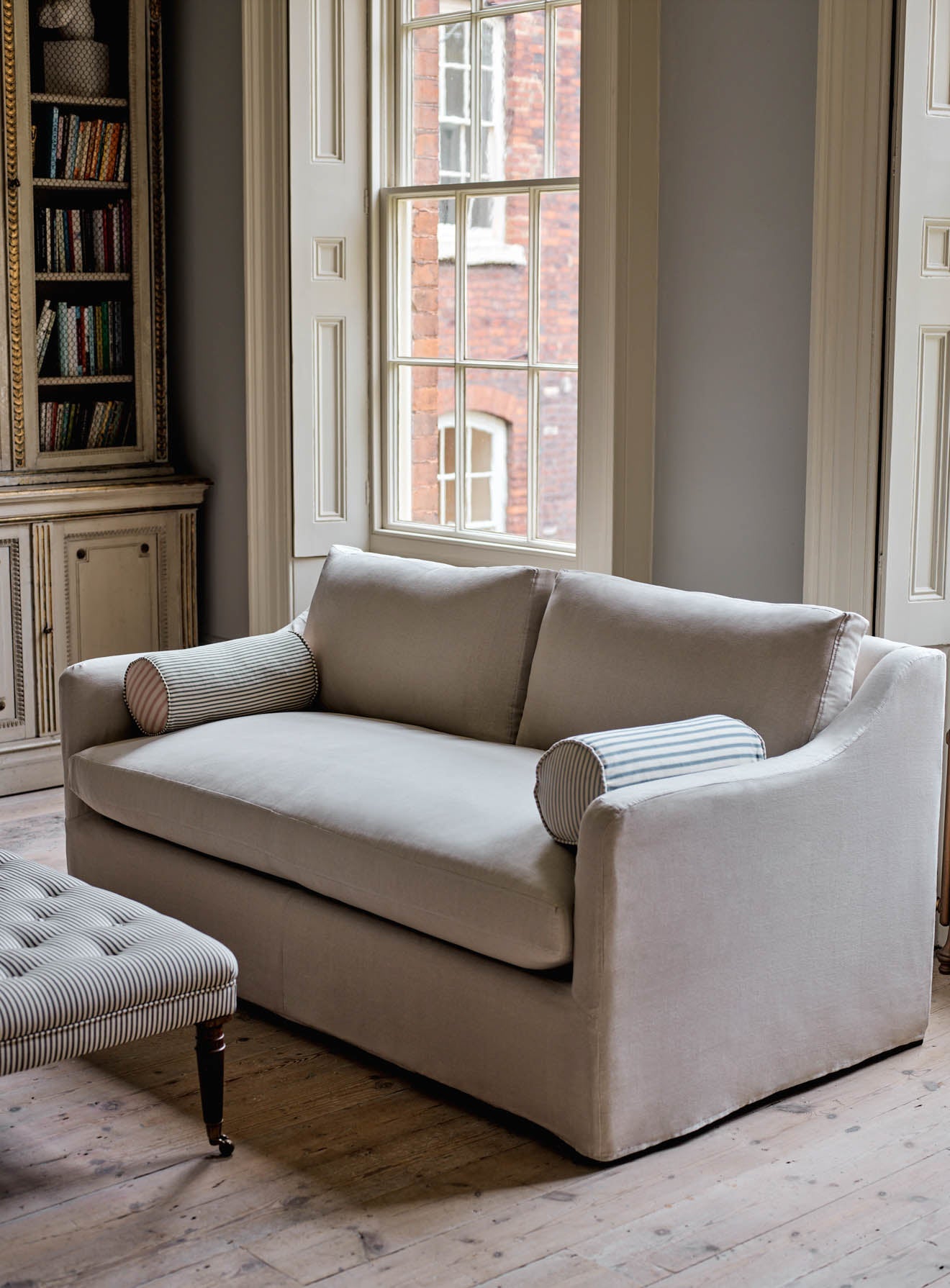 Canapé-lit Warren Loose Cover, coton parchemin