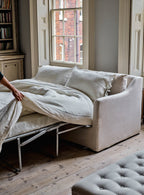 Canapé-lit Warren Loose Cover, coton parchemin