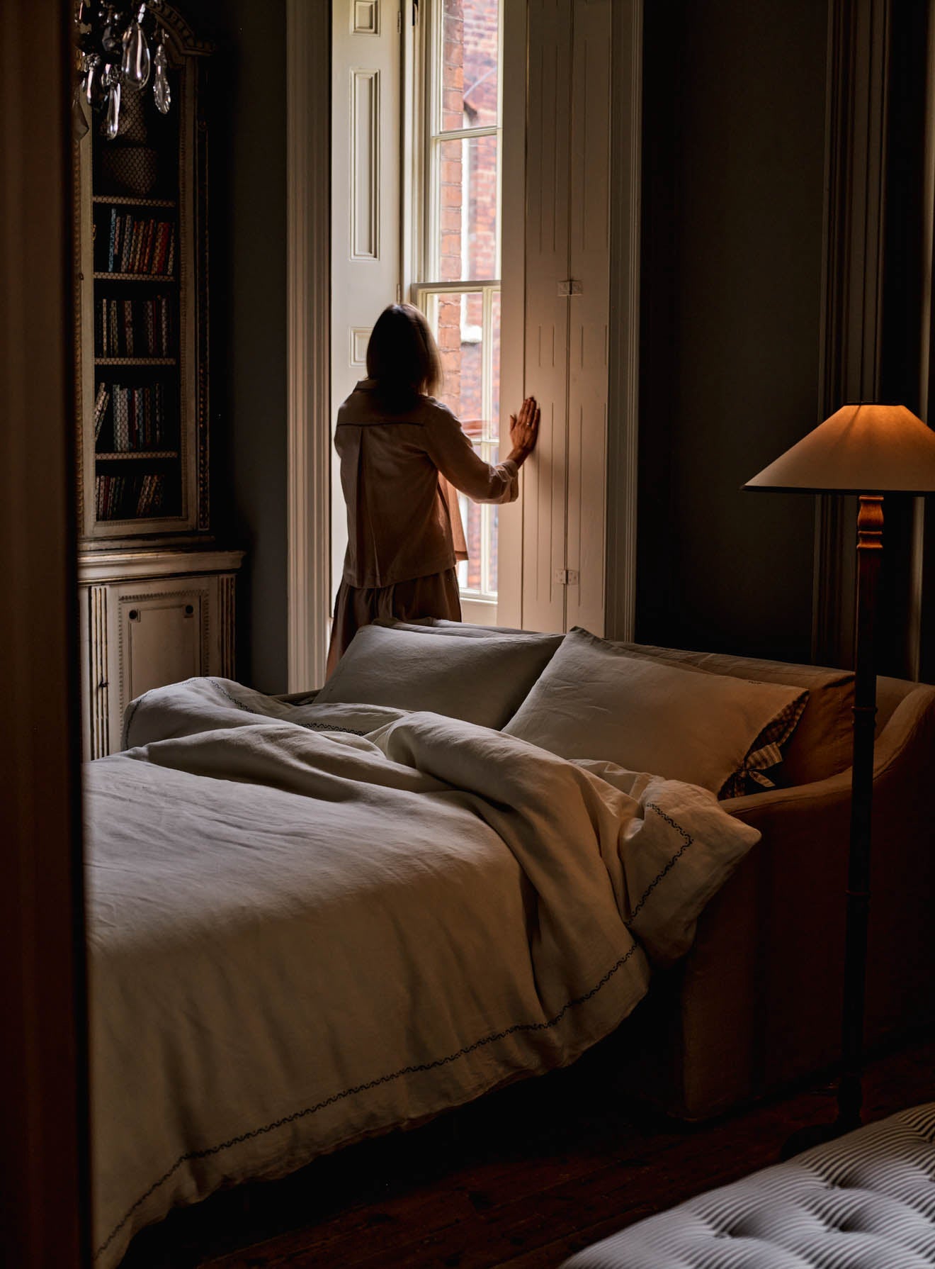 Canapé-lit Warren Loose Cover, coton parchemin