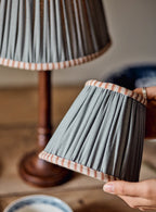 Abat-jour en coton Bonnie, petit, bleu doux