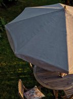 Parasol Polperro, rayures bleues